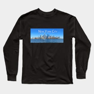 New York City Skyline from Jersey City - WelshDesigns Long Sleeve T-Shirt